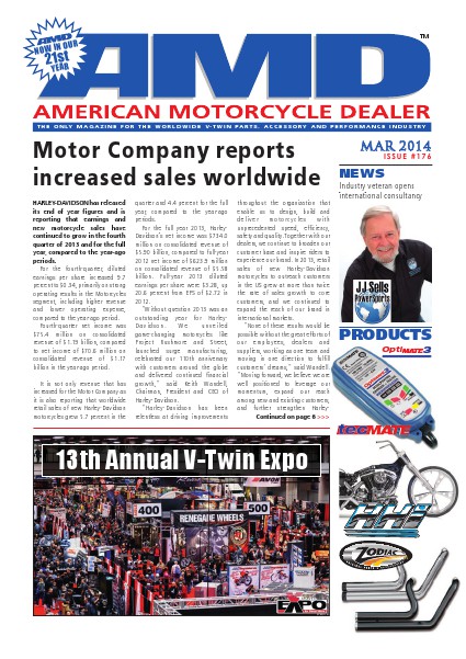 American Motorcycle Dealer AMD 176 March 2014