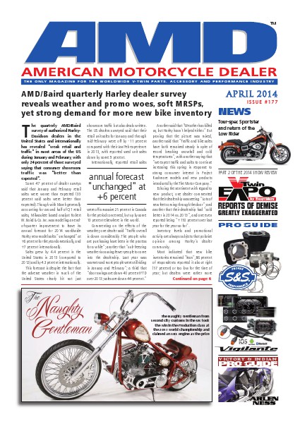 American Motorcycle Dealer AMD 177 April 2014
