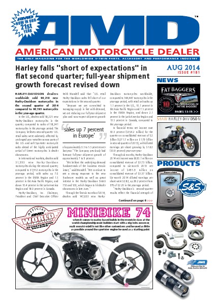 American Motorcycle Dealer AMD 181 August 2014