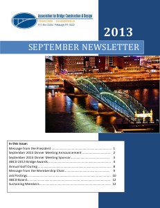 ABCD Pittsburgh Chapter Newsletter September 2013