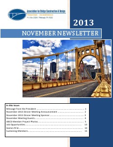 ABCD Pittsburgh Chapter Newsletter November 2013
