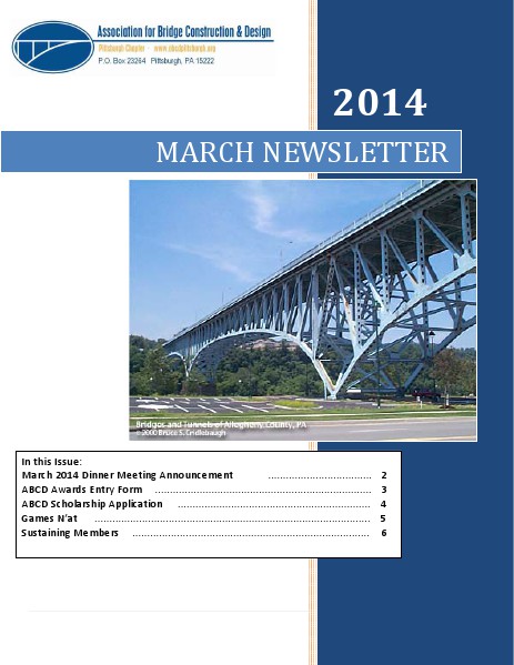ABCD Pittsburgh Chapter Newsletter March 2014