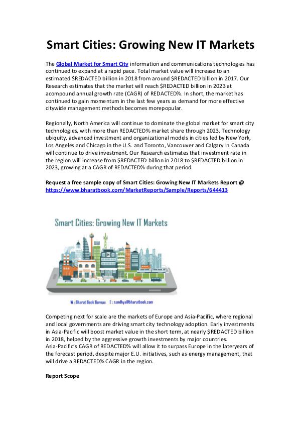 Market Research Reports Smart Cities Growing New IT Markets