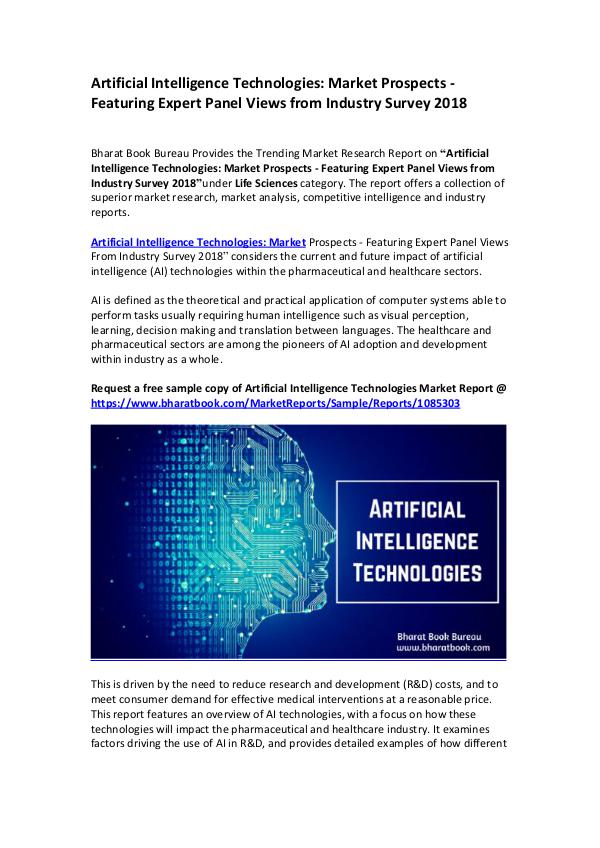Artificial Intelligence Technologies Market Report