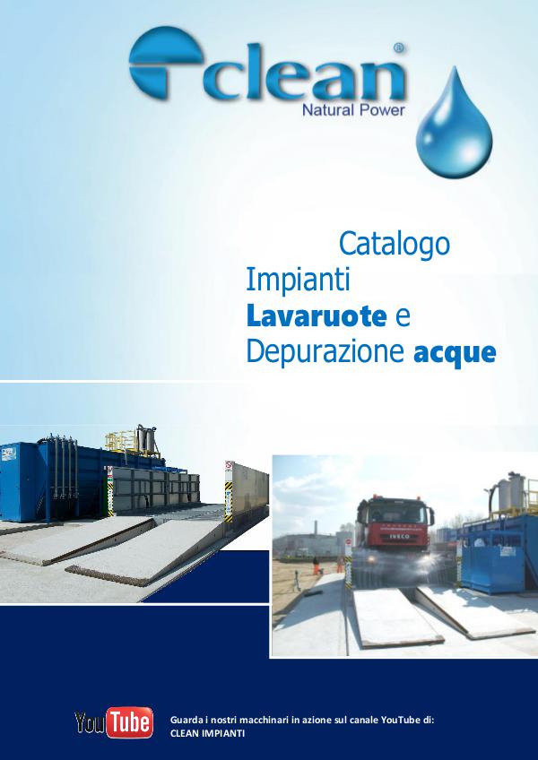 Lavaruote-Lavaggio Ruote-Wheel Washing System-Water purification 1 - CATALOGO LAVARUOTE con DEPURAZIONE - 2017