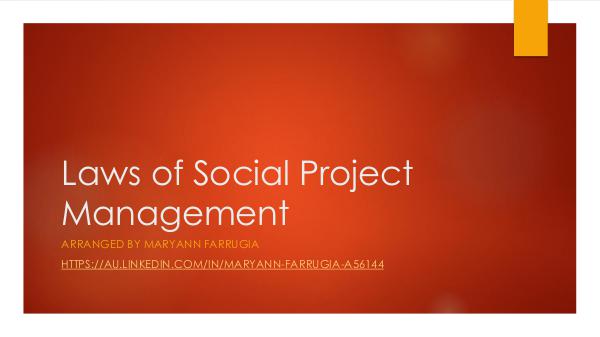 Laws of Social Project Management PDF Laws of Social Project Management LinkedIn