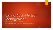 Laws of Social Project Management