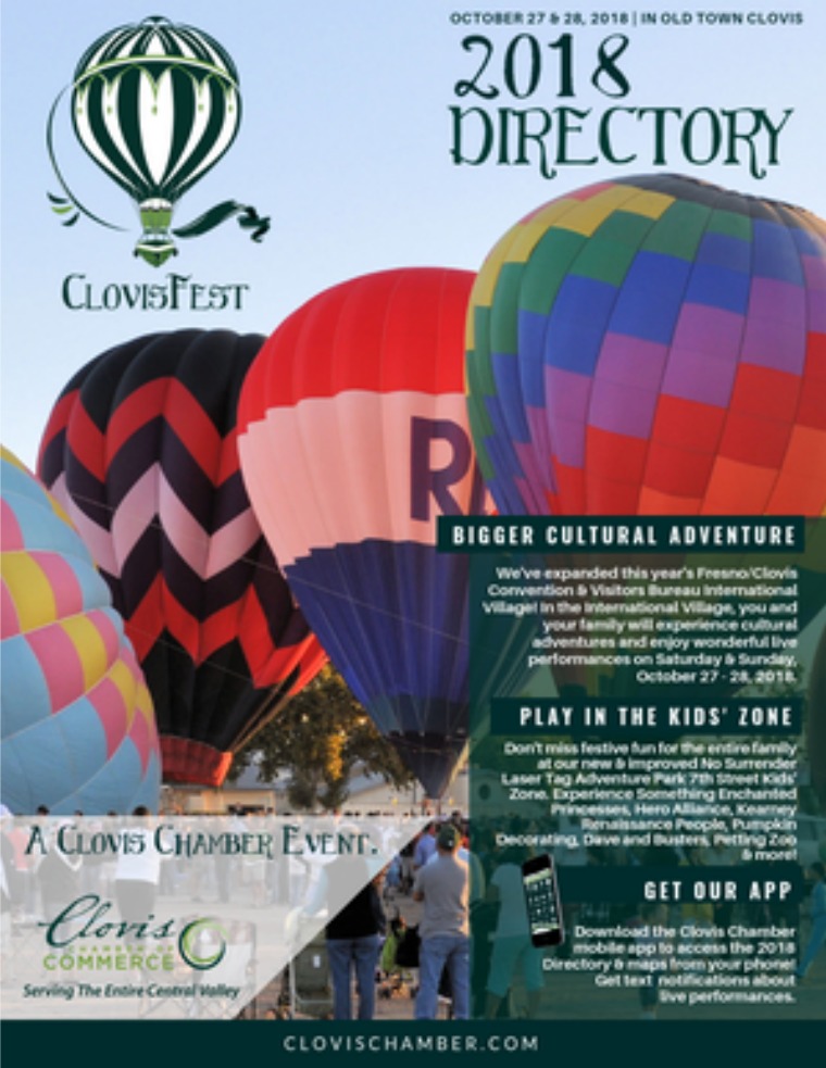 Special Events Directories 2018 ClovisFest Directory