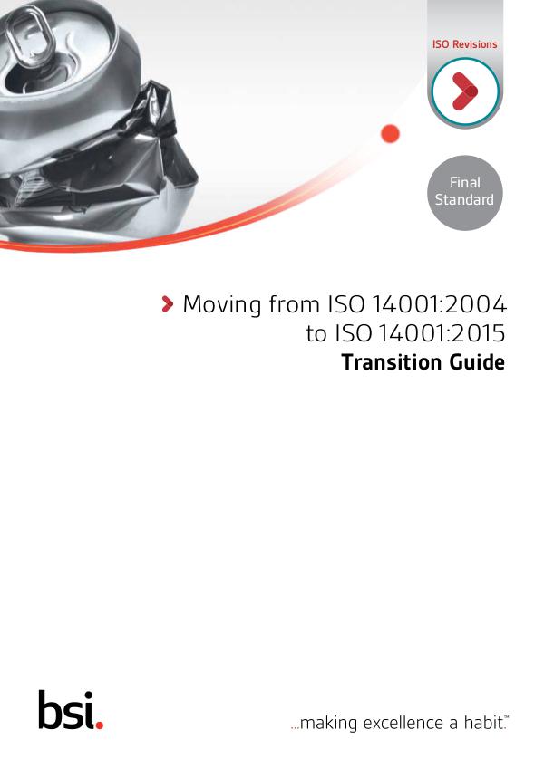 Transition Guides 14001 Transition Guide