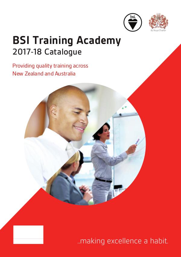 Training catalogue 2017-18 (NZ) Refresh training catalogue NZ
