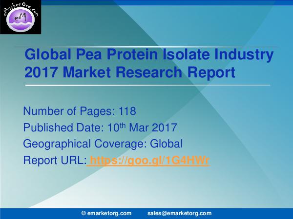 Pea Protein Isolate Market trends to 2022 examined in new market rese Pea Protein Isolate Market trends to 2022 examined