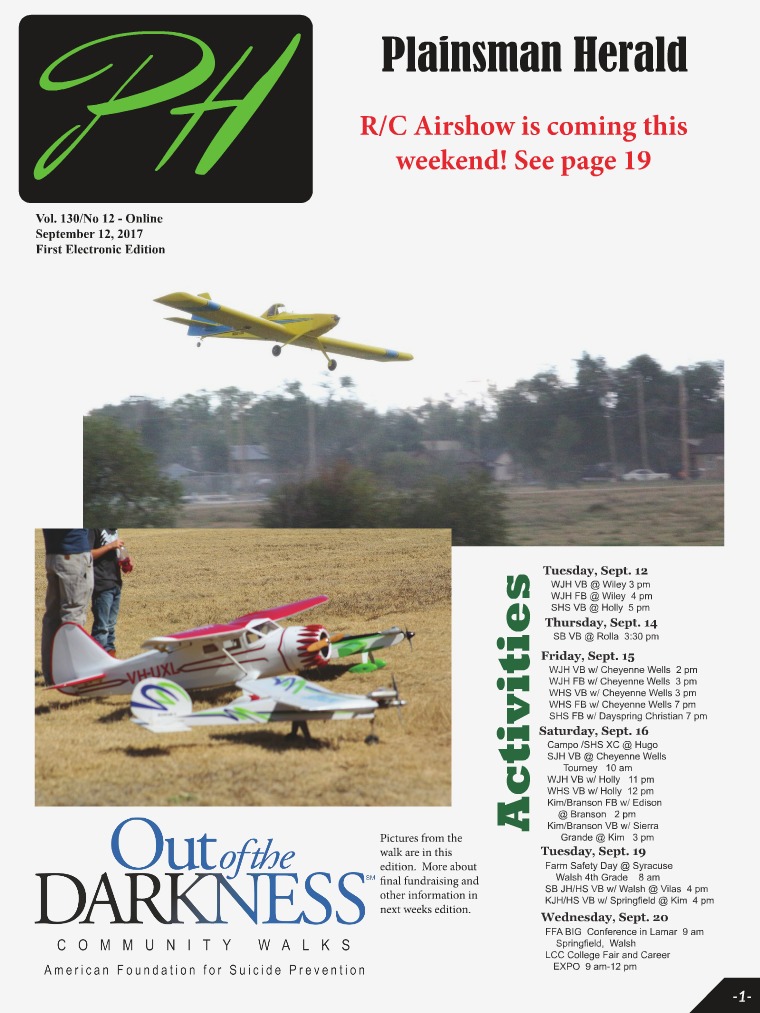 Plainsman Herald Special Fair Edition 9-12 edition