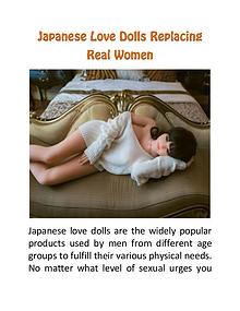Japanese Love Dolls Replacing Real Women