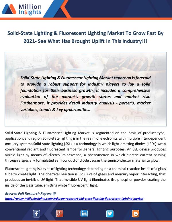 Solid-State Lighting & Fluorescent Lighting Market