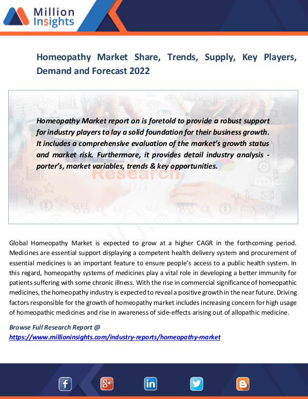 Homeopathy Market