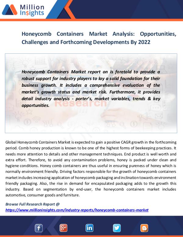 Honeycomb Containers Market
