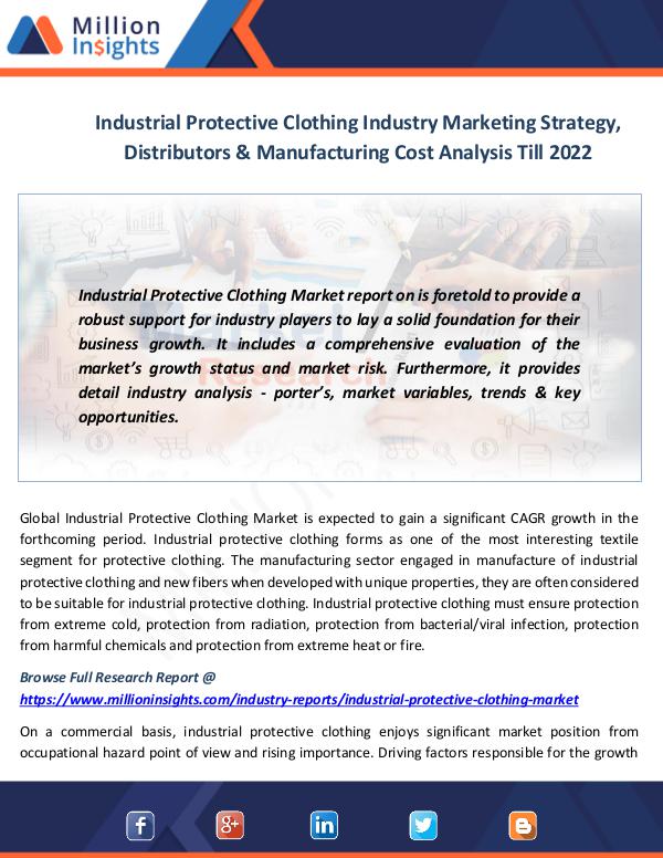 Market News Today Industrial Protective Clothing Market