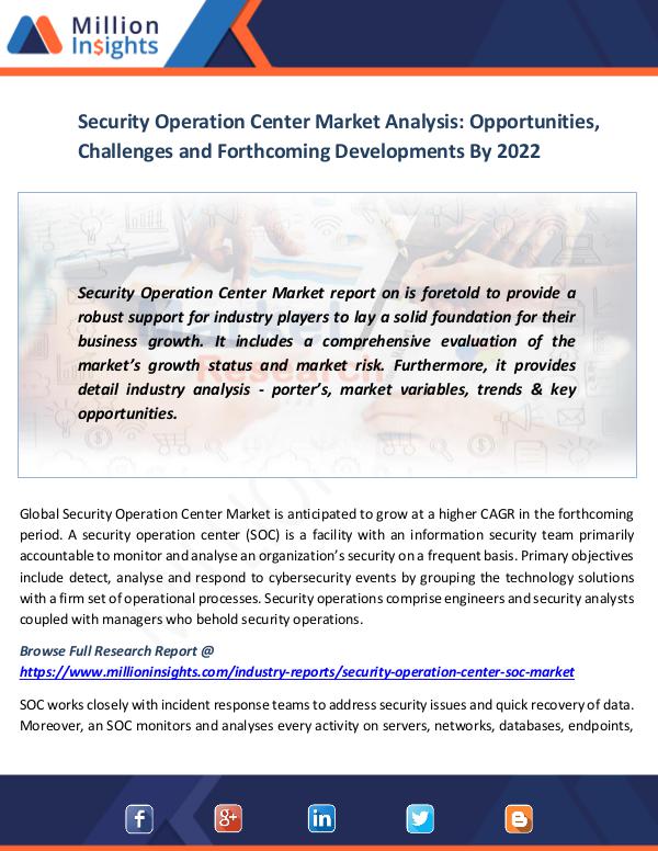 Security Operation Center Market