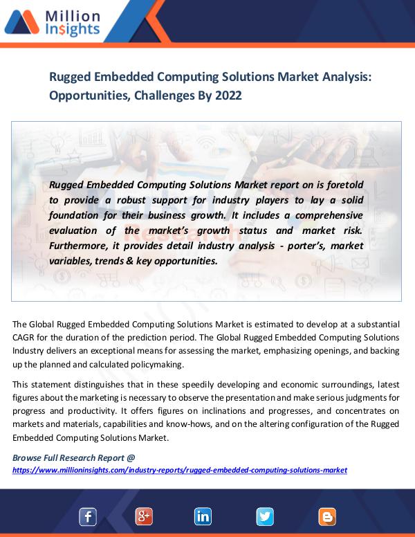 Market News Today Rugged Embedded Computing Solutions Market