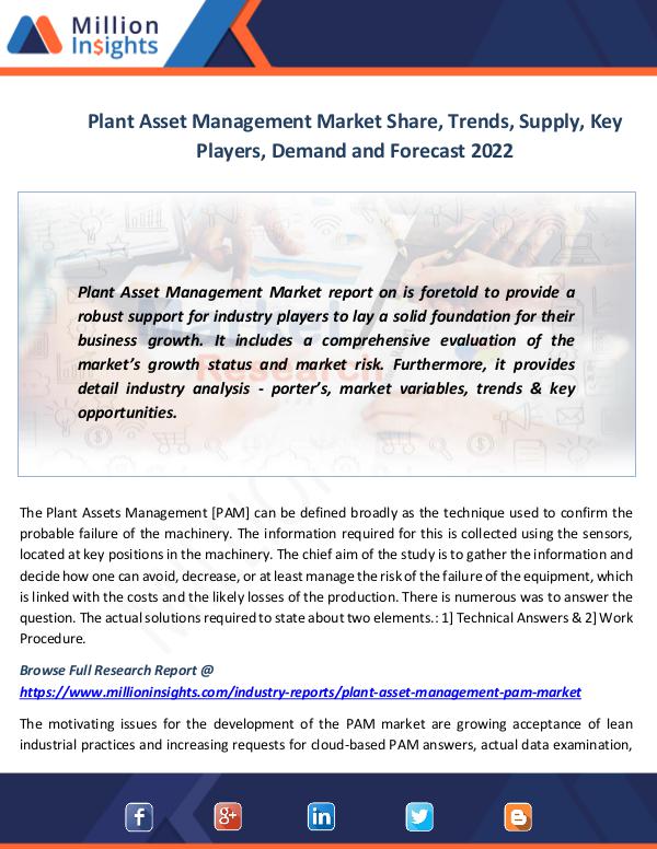 Market News Today Plant Asset Management Market