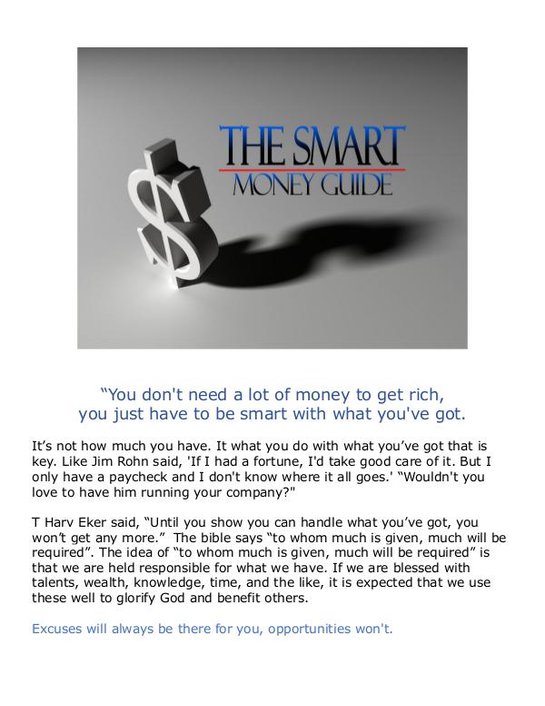 The Smart Money Guide v1