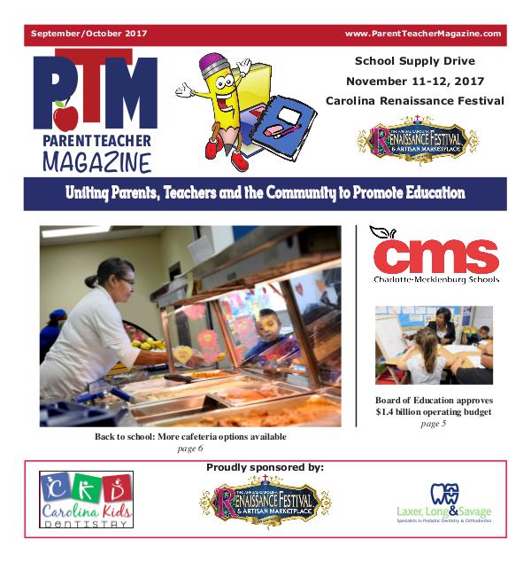 Parent Teacher Magazine Charlotte-Mecklenburg Schools September 2017
