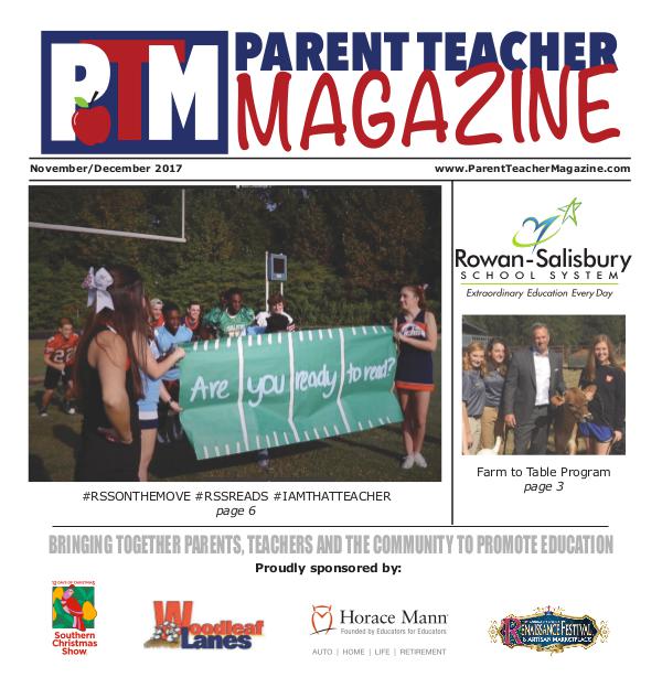 Parent Teacher Magazine Rowan-Salisbury Schools Nov/Dec 2017