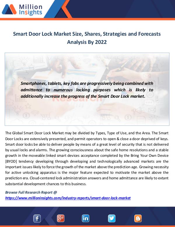 News on market Smart Door Lock Market Size