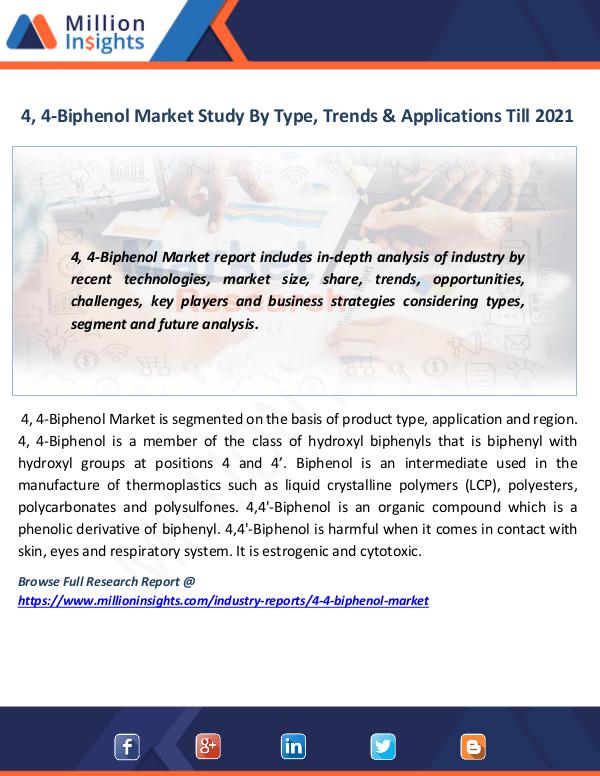 News on market 4, 4-Biphenol Market Study