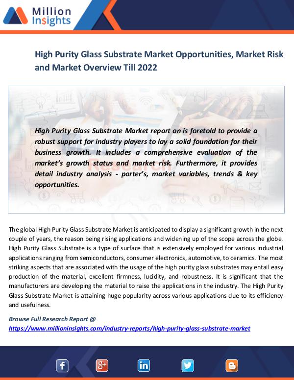 News on market High Purity Glass Substrate Market