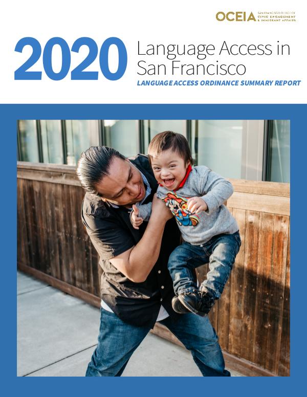 San Francisco Language Access Ordinance Summary Report LAO 2020 - Jan 31 FINAL