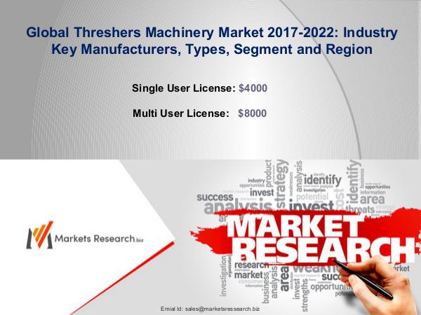 Global Threshers Machinery Market 2017