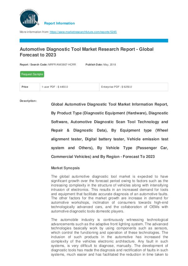 Automotive Diagnostic Tool Market Research Report
