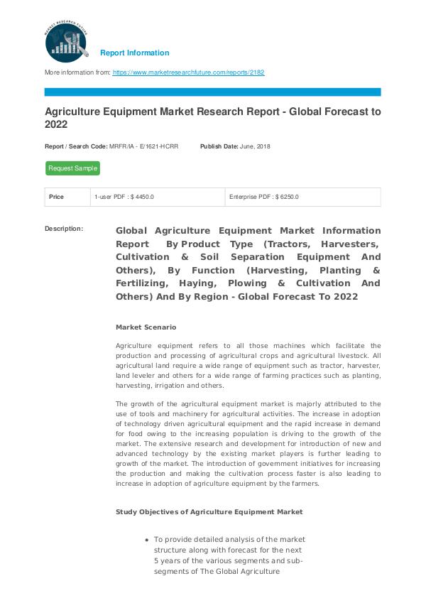 Asia Pacific Blood Glucose Test Strip Packaging Market Research Repor Agriculture Equipment Market Research Report - Glo
