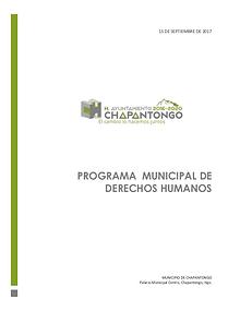 Programa Municipal de Derechos Humanos