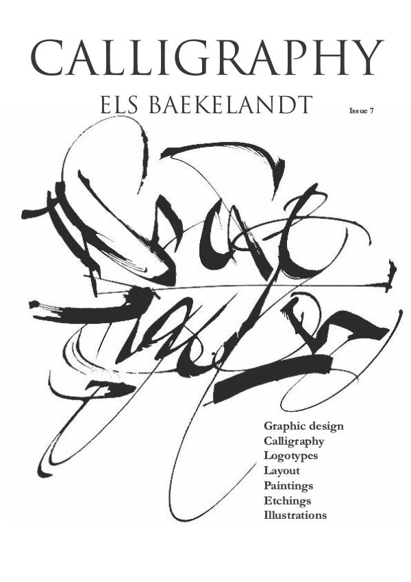 Calligraphy magazine 7