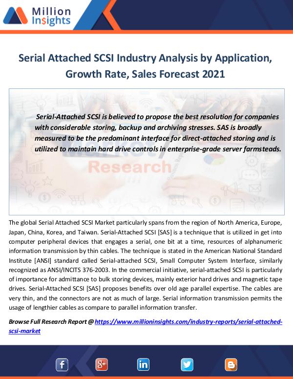 Market Revenue Serial Attached SCSI Industry Analysis