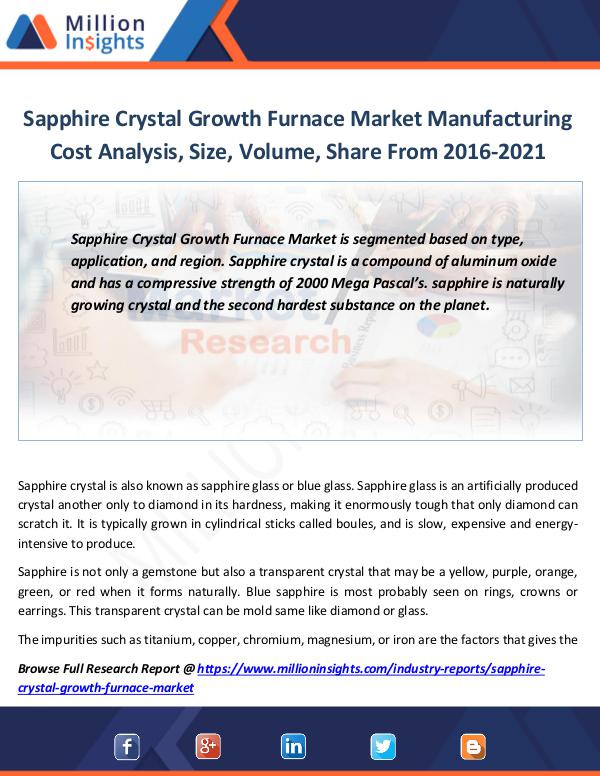 Sapphire Crystal Growth Furnace Market Report