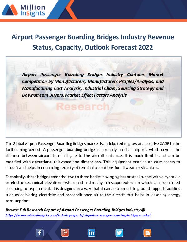 Market Revenue Airport Passenger Boarding Bridges Industry size