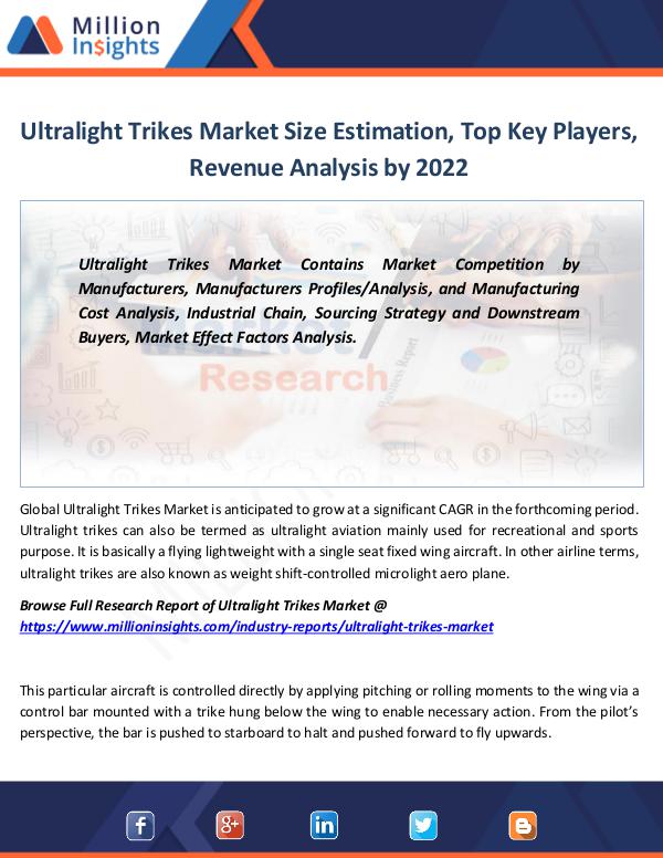 Market Revenue Ultralight Trikes Market Size Estimation 2022