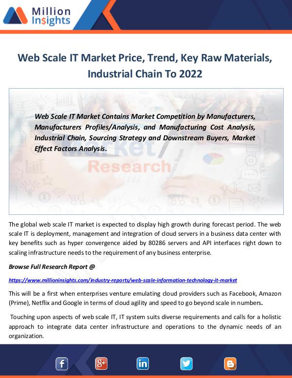 Market Revenue Web Scale IT Market Price, Trend, Key Raw Material