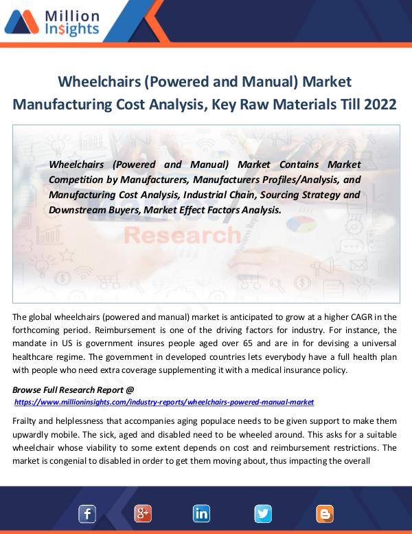 Market Revenue Wheelchairs (Powered and Manual) Market By 2022