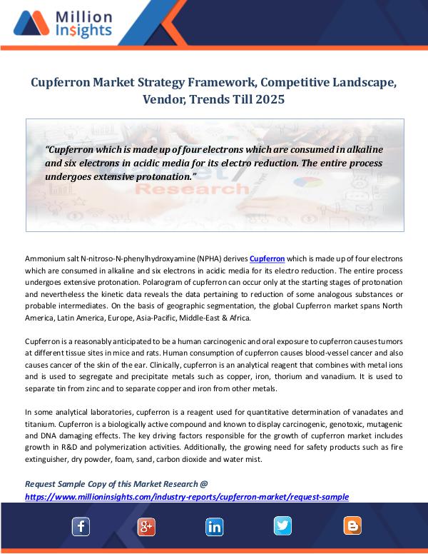 Market Revenue Cupferron Market Strategy Framework