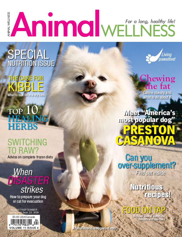 Animal Wellness Magazine Aug/Sept 2009