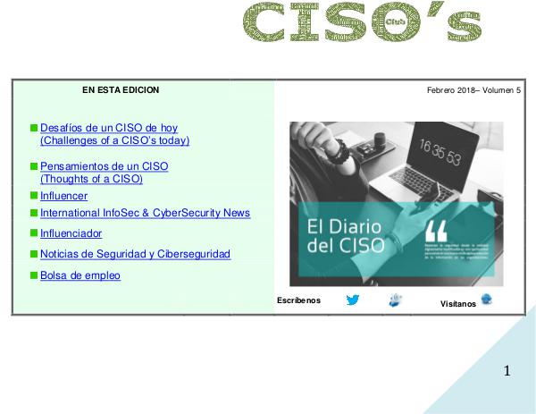 El Diario del CISO Volumen 5