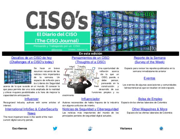 El Diario del CISO El Diario del CISO (The CISO Journal) Edición 31