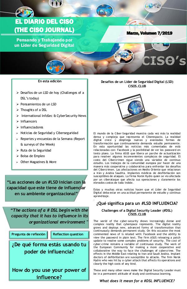 El Diario del CISO El Diario del CISO (The CISO Journal) Edición 7