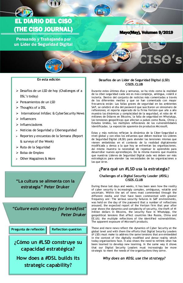 El Diario del CISO El Diario del CISO (The CISO Journal) Edición 9