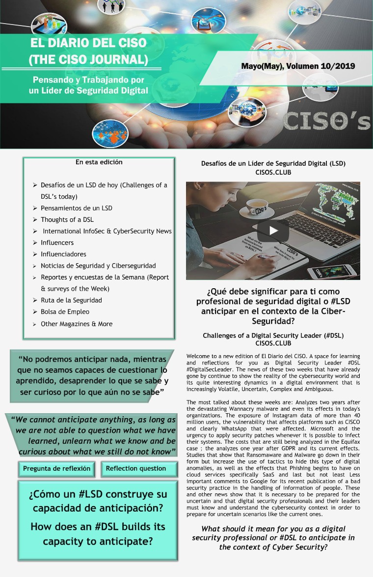 El Diario del CISO (The CISO Journal) Edición 10
