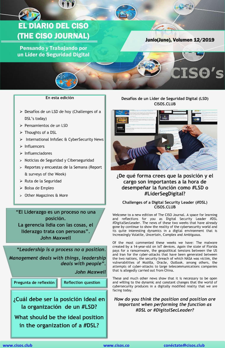 El Diario del CISO (The CISO Journal) Edición 12